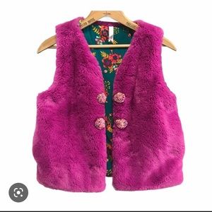 Matilda Jane Faux Fur Vest Size 8
